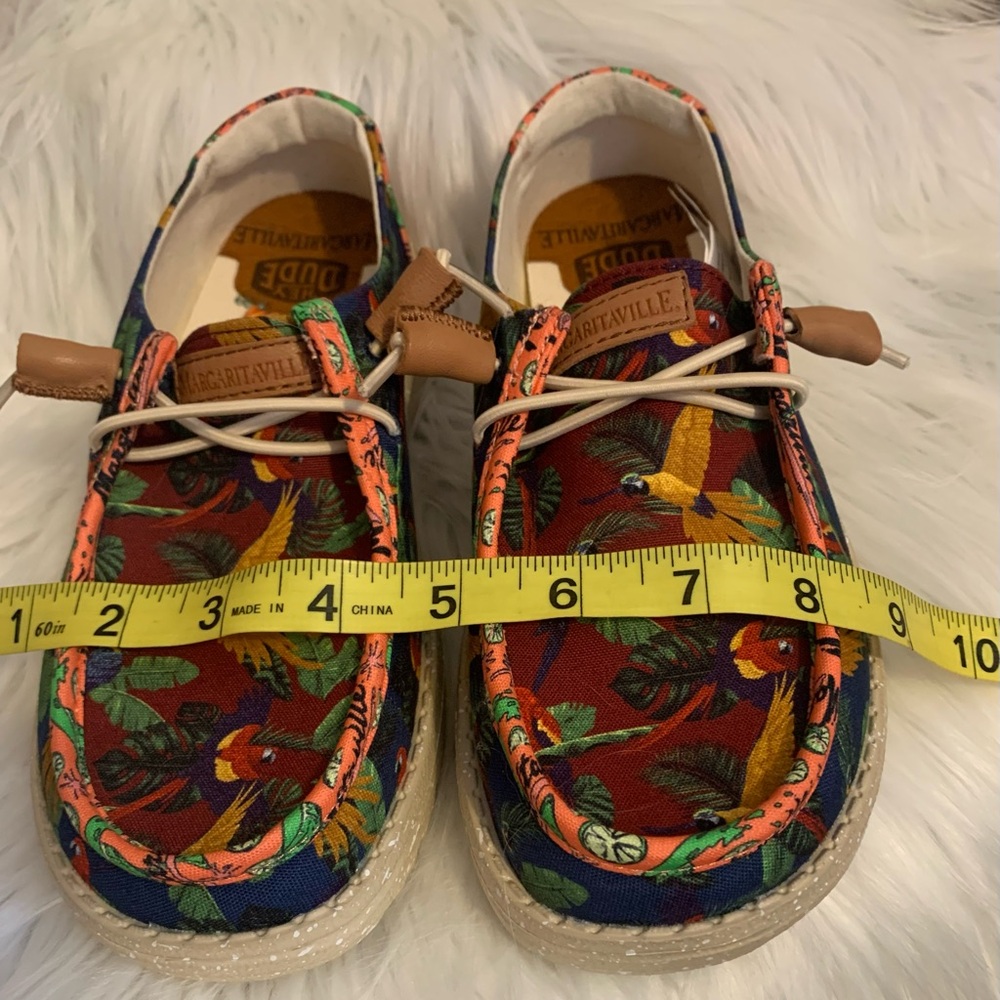 HEY DUDE Wendy Margaritaville colorful casual slip on loafers ladies size 6 NWOT - Picture 10 of 12
